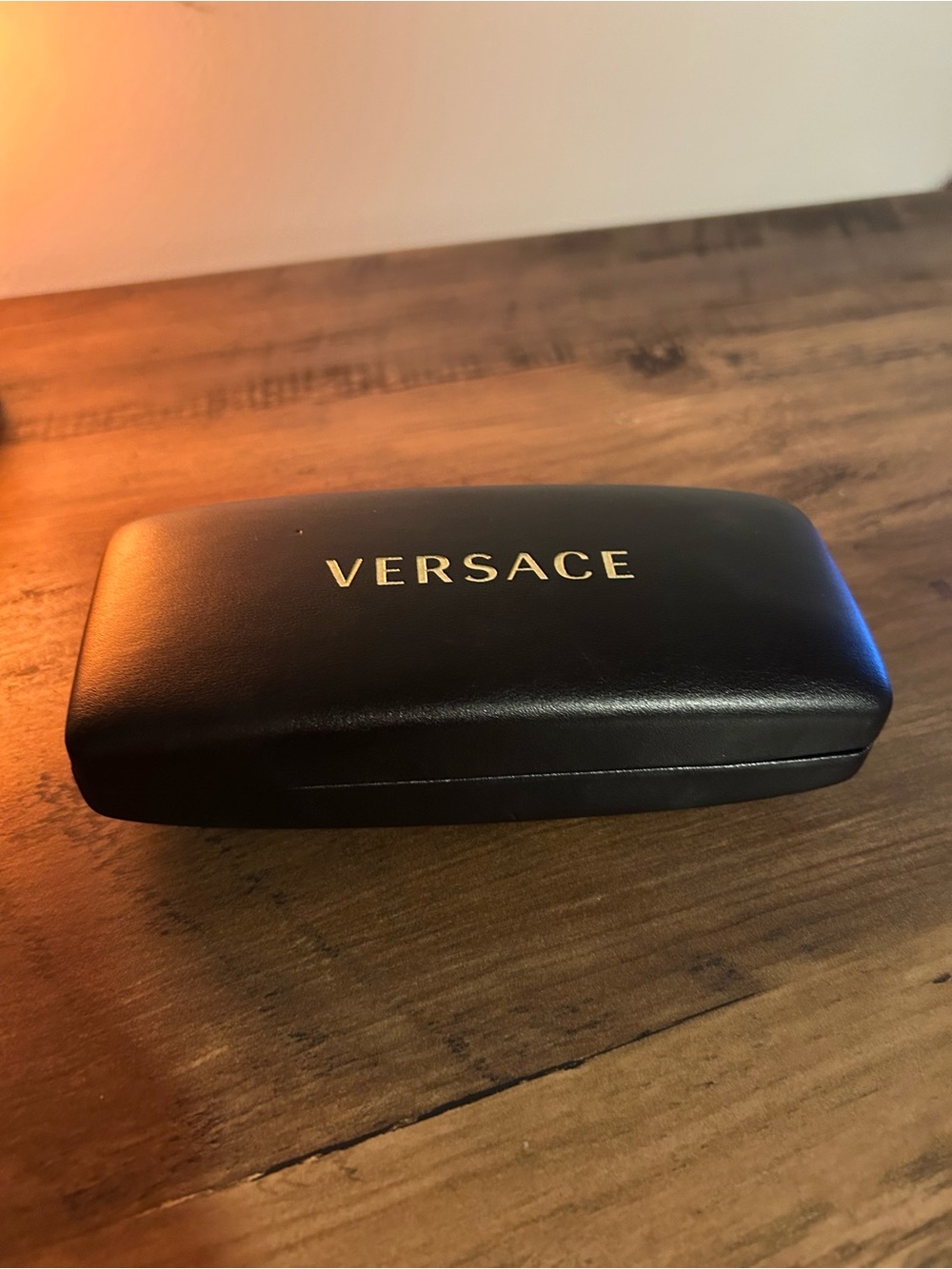 Versace Black and Gold Eyewear Case